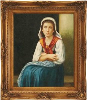 Oil painting Kvinna